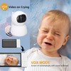 Baby Monitor 720P HD Display Pan Tilt Camera Two Way