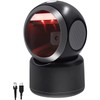 Symcode 1D 2D QR Desktop Barcode Scanner, Omnidirectional Hands-Free Automatic