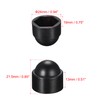 uxcell Plastic Dome Nut Protection Cap Covers, M12 Nut Cover