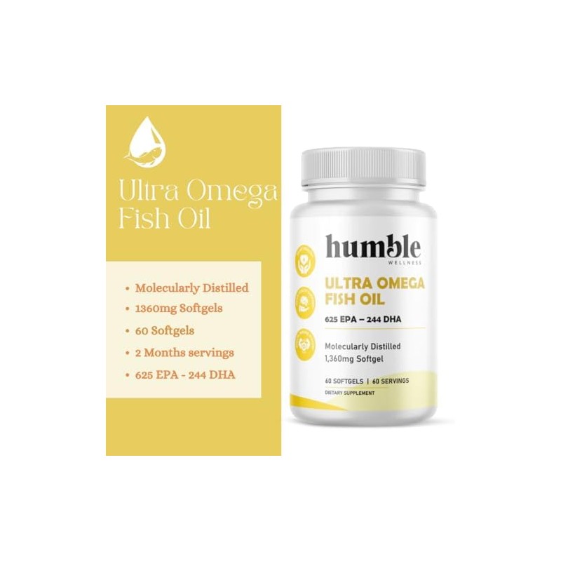 Aceite de Pescado Ultra Omega 625 EPA 244 DHA 60