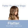 Long Dark Blonde Wavy Wig with Curtain Bangs for Women