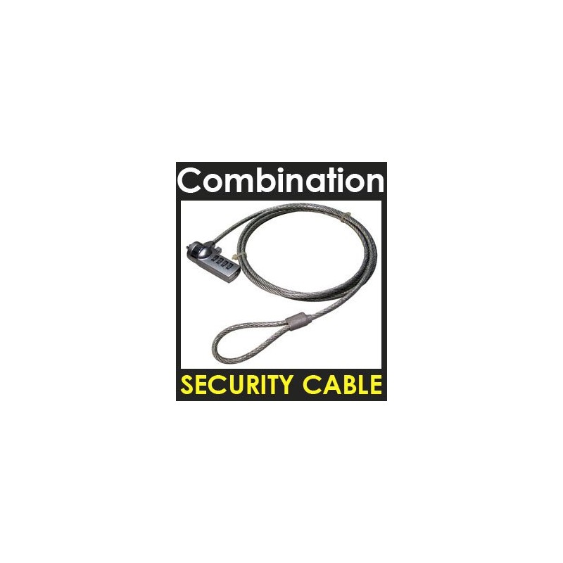 Laptop Security Cable Combination Lock for Kensington Slot