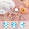 PATIKIL 8mm Crystal Star Beads, 50 Pcs Glass Spacers Bead