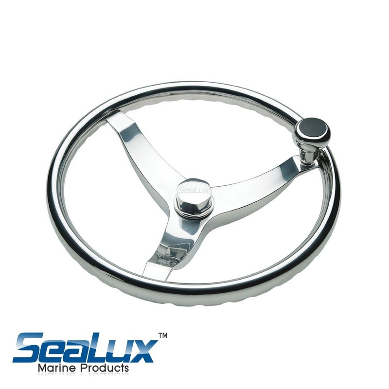 SeaLux Marine 316 Stainless Steel 5/8"-18 Steering Wheel Center/Hub Nut
