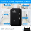 FEISEDY Extensor de señal WiFi, Cobertura de hasta 300Mbps, Compatible