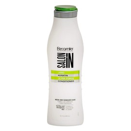 Salon In by Recamier | Keratin Ultra Force Hair Conditioner | Deep Repair & Hydration | 10.1 fl oz / 300 ml