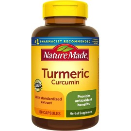 Nature Made Turmeric Curcumin – Cúrcuma Antioxidante, 120 Cápsulas"
