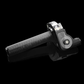 Throttle Grip Motorcycle 22mm CNC Aluminum Quick Twister Throttle Cable for CRF50 CRF70 70 110 70CC 110CC IRBIS 125 250 Dirt Pit Bike Accessories (Black)