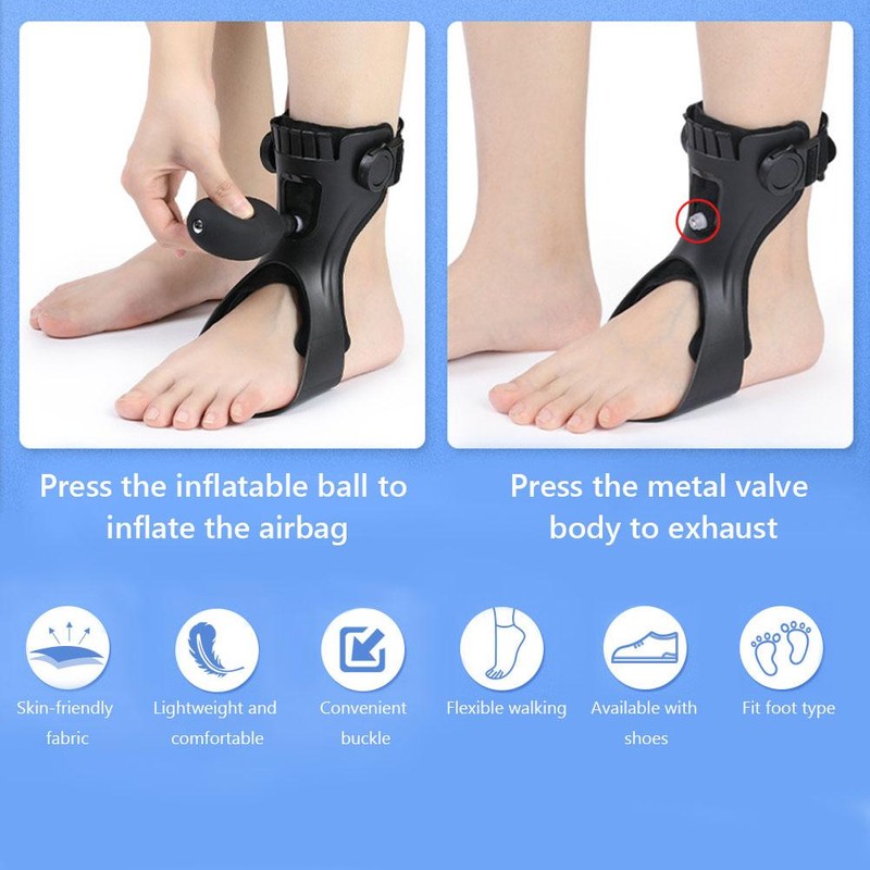 Lightweight Foot Support Foot Varus Orthosis and Ankle Correction Support