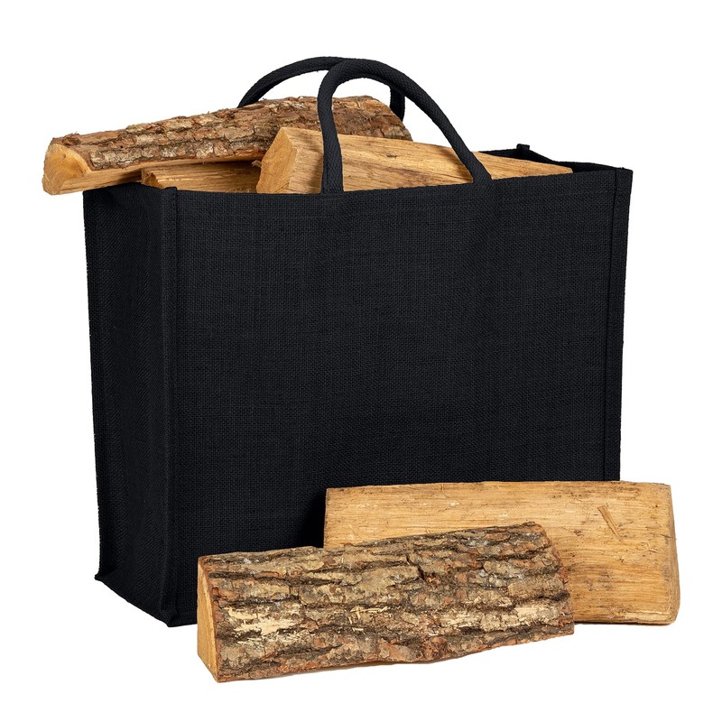 La Cordeline Black Jute 25 Litre Comfort Handle Shopping Bag,