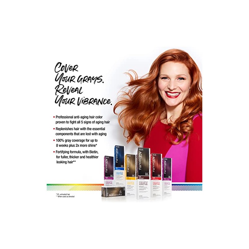 AGE beautiful Permanent Hair Color Dye Liqui Creme & Developer