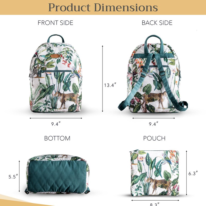 Maison d' Hermine Backpack for Women Men Cotton Shoulder Multipurpose