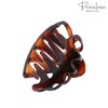 Parcelona French Octopus Large Wide Celluloid Acetate Tortoise Flat Teeth