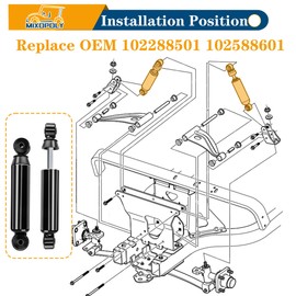 MIXOPOLY Golf Cart Shocks, Heavy Duty Front Shock Absorber Kit for Club Car Precedent/Onward/Tempo 2004-up, Replace OEM 102288501 102588601