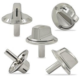 Delixike Upgrade 5304525746 5304504839 Long Handle Stove knob,Refrigerator Burner knob,Gas Stove knob Replacement Part,Replacement Control knob 5304525746 5304504839(1 pc)