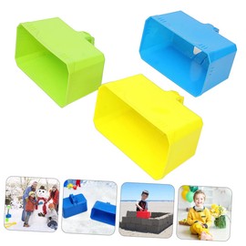 SAFIGLE 3pcs Brick Model Outside Toy Out Door Toys Sand Brick Mold Snow Brick Mold Kids Winter Toy Winter Snow Brick Maker Snow Block Molds Castle Brick Maker Brick Machine Outdoor Plastic