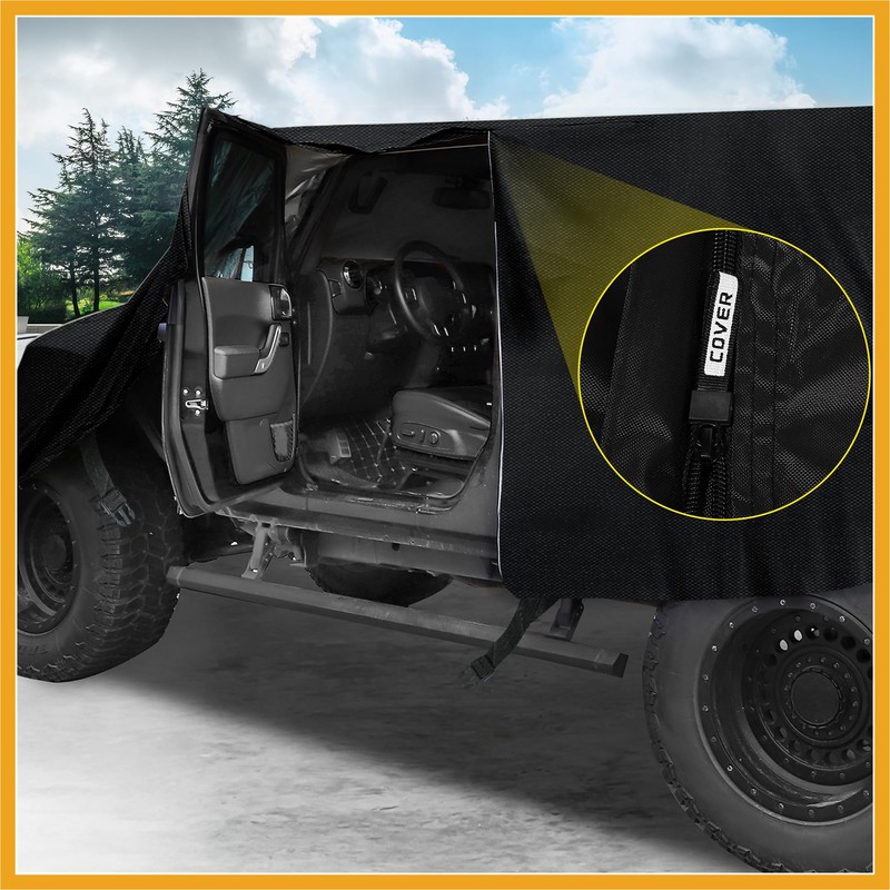 Partuto SUV Car Cover Cab Cover for Jeep Wrangler JK