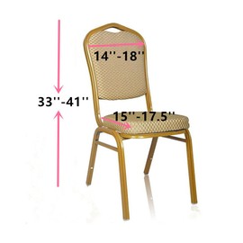 Stretch Polyester Dining Chair Cover for Wedding Banquet Party Dining Room (Red)