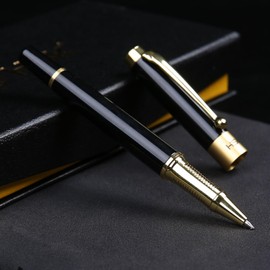 HSK Ballpoint Pens Luxury gift Pen Black Refill Line width 0.5mm,Best Ball Pen Gift Set for Men & Women Professional Executive,Office,Nice Pens Classy Gift Box (Black)