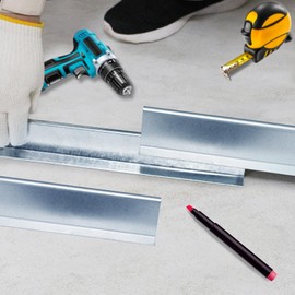 LAJIAOZ Heavy Duty Garage Door Reinforcement Struts - Ultimate Hurricane, Storm, Snow, and Wind Protection, Garage Door Braces, Reinforcement Kit, DIY & Professional Installation(16FT(4+3) Strut)