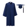GradClassical Unisex Matte Graduation Gown Cap Tassel Set 2025 for