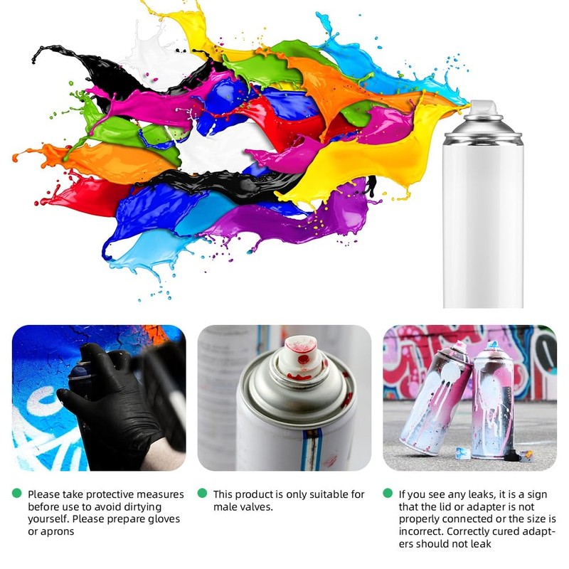 24PCS Spray Paint Caps & Nozzles Kit – Adapter Set