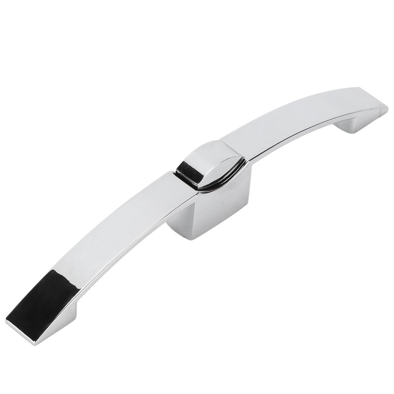 RV Push Button Pull Handle Latch Lock Arc Shape Glossy