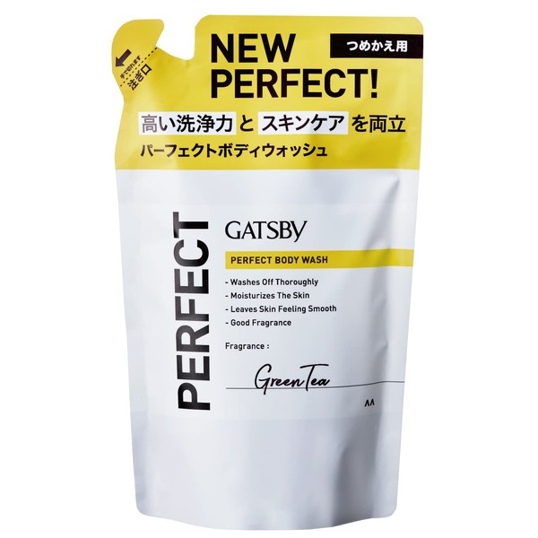 GATSBY Perfect Body Wash, For Refills, Moisturizing, Botanical [Men's Body Soap, Body Shampoo]