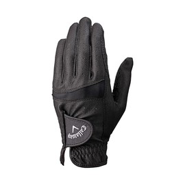 Callaway HYPER GRIP LH WMS BLK 20 25 Gloves, 7.9 inches (20 cm), Worn on Left Hand, (For Right Hand), Black, Women's