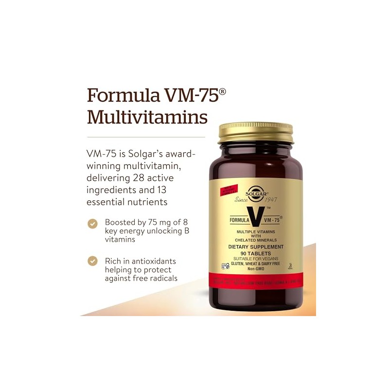 Solgar Formula VM-75 Tablets - Pack of 90