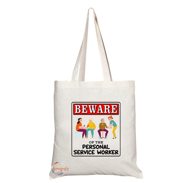 Coralgraph Inc TB942 Beware of the Personal Service Worker Novelty