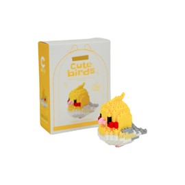 NOOLY Mini Bird Building Blocks for Home and Office Decoration WKLJM-01 249 Pieces (Yellow and White)