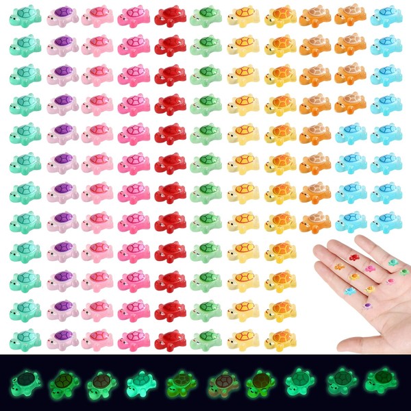 TZMFHD Mini Turtles, Mini Resin Turtles, 200 Pack Mini Figures,