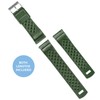 BARTON WATCH BANDS, 18mm Army Green - Tropical-Style 2 Watch
