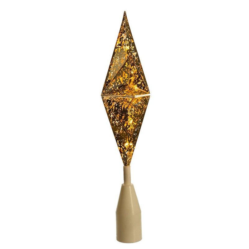 Kurt Adler Ul 10 Light Gold Bethlehem Star Treetop