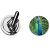 Peacock Bird codesd9 Dome Cufflinks Groom dad Wedding Jewellery boxed