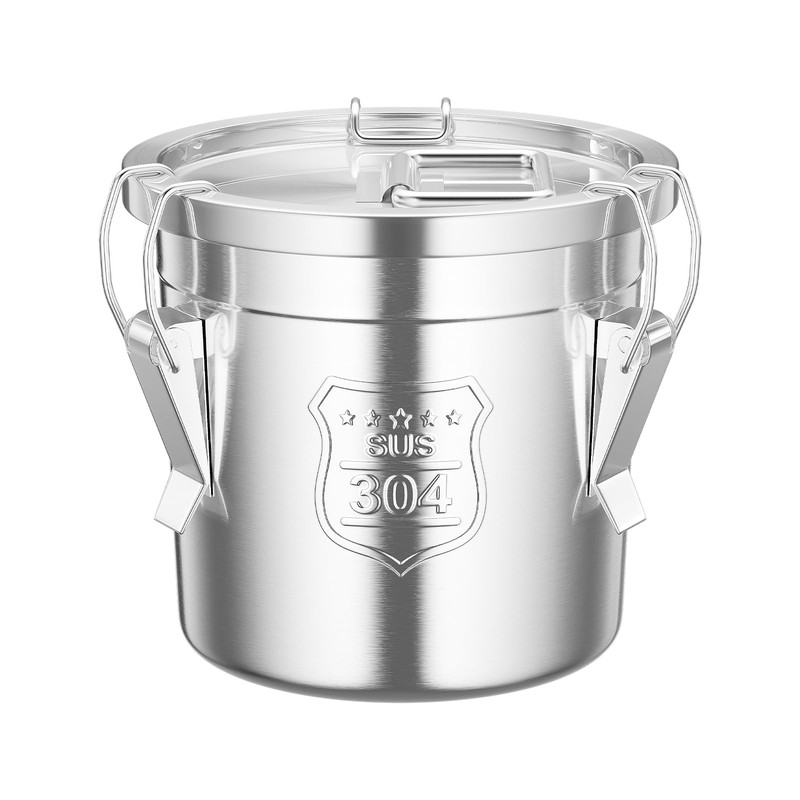 WANLECY 304 Stainless Steel Airtight Canister for Kitchen, 6L Stainless