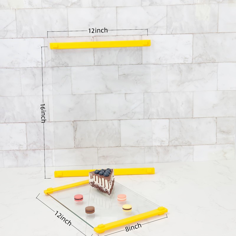 LANGBOHOS 2 PCS Tempered Glass Cutting Board for Kitchen with