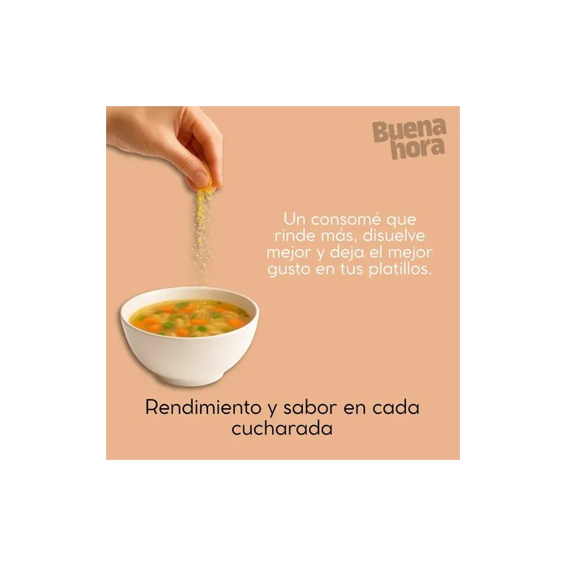 Consome de Pollo en Polvo 1 kilo Caldo sabor Pollo