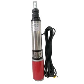 ZYIY Deep Well Pump 3Inch Tube 24V DC Solar Submersible Well Pump Stainless Steel Water Pump for Well Submersible 1"Outlet Submersible Deep Water Pump 300W for Home Garden Pool Agricultural Irrigation