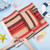 GORGECRAFT Cotton Beach Chair Replacement Canvas Red/Yellow Striped Pattern Chair