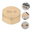 GANAZONO 12pcs Brass Fitting Cap Set Thread Socket Plug End