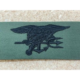 USN Navy SEAL Trident Special Warfare Uniform Insignia Patch OD Green Badge
