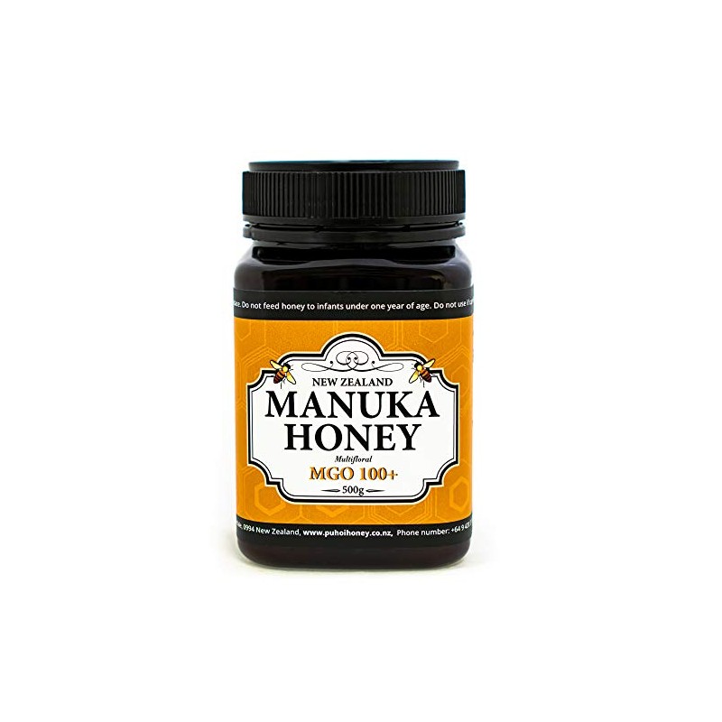 New Zealand 100% Pure Manuka Honey MGO 100+ 500g (17.6oz)