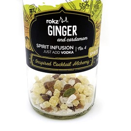 Spirit Infusion Bottle for cocktails - Ginger Cardamom