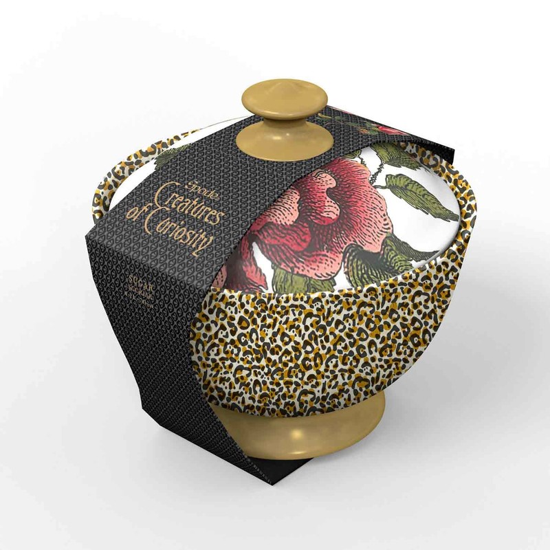 Spode Covered Sugar Bowl Multi Coloured CRC8826-XW