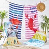 Catherine Lansfield Crabulous Beach Towel Blue