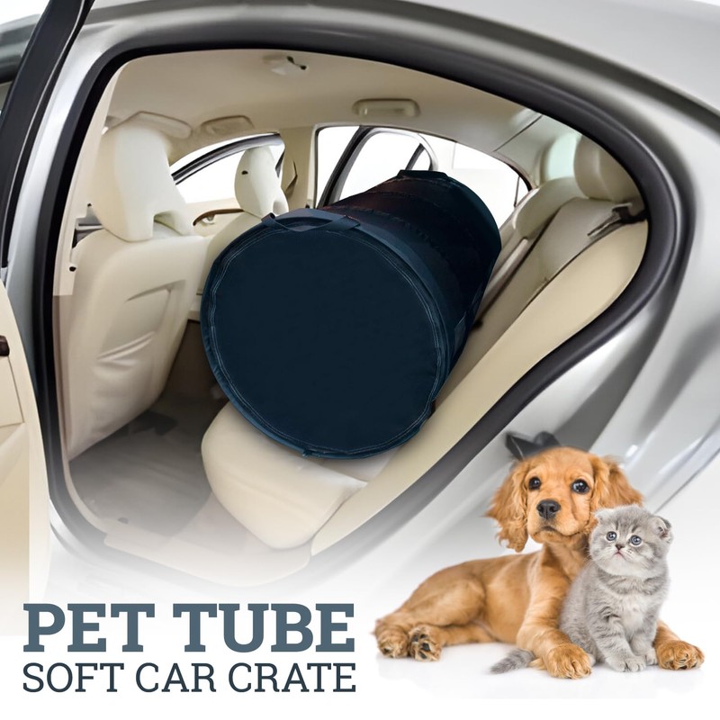 Pet Travel Tube Car Crate Kennel, Pet Containment Barrier Mesh