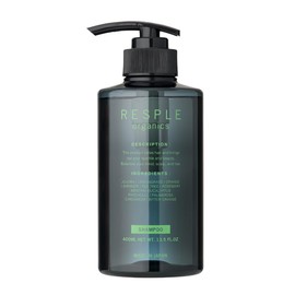 RESPLE Organics Refreshing Shampoo, 13.5 fl oz (400 ml) Amino Acid Shampoo, Full Body Washable, Gold Jojoba Oil Blend, Natural Essential Oils, Refreshing, Scalp Care, Hair Care, Odor Care, Body