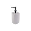 axentia Graz Soap Dispenser, Plastic, White, Approx. 7.3 x 17.5